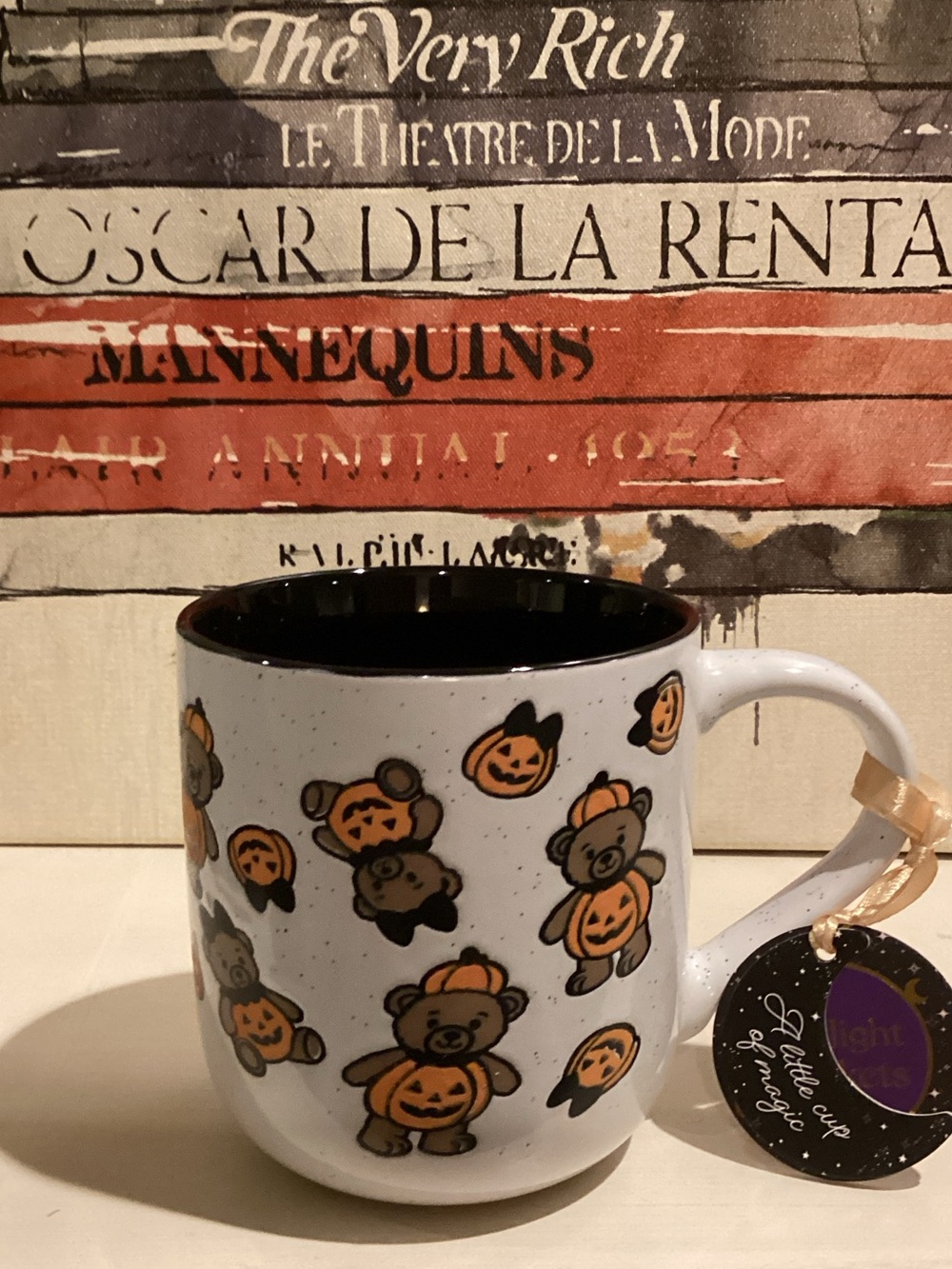 Halloween Bear Pumpkin Coffee Mug 🎃